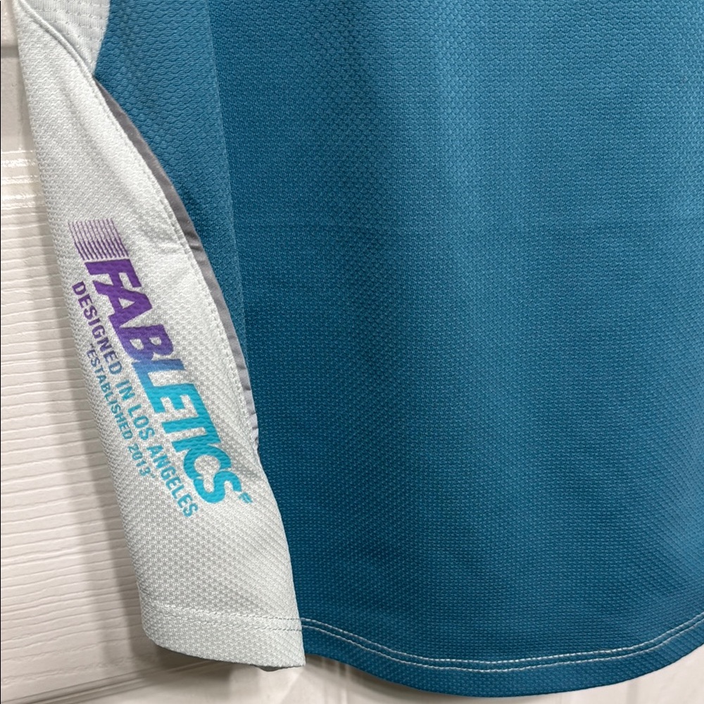 Fabletics Teal and White Tank Top - Picture 2 of 4